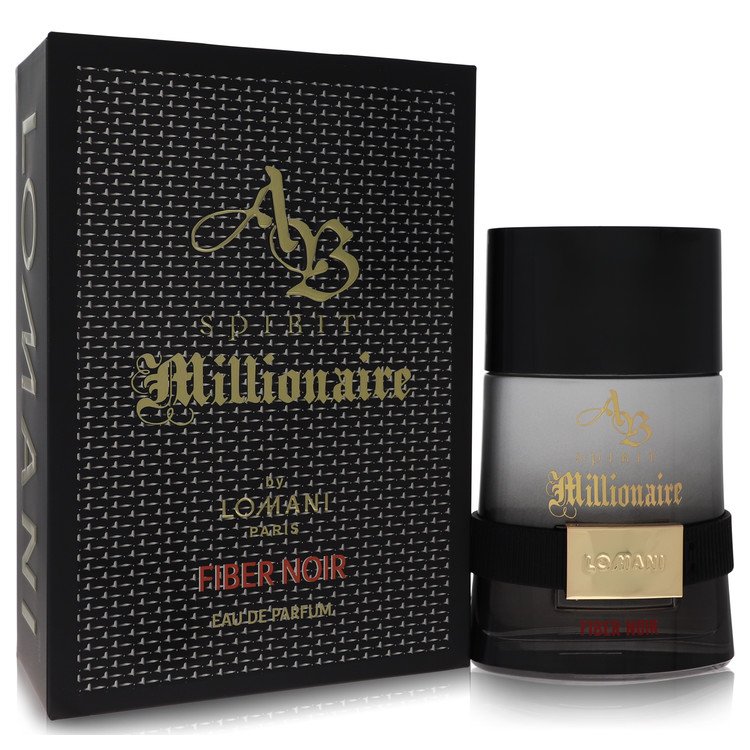 Lomani Ab Spirit Millionaire Fiber Noir Eau De Parfum Spray 3.3 oz (100 ml) The Fragrance Avenue