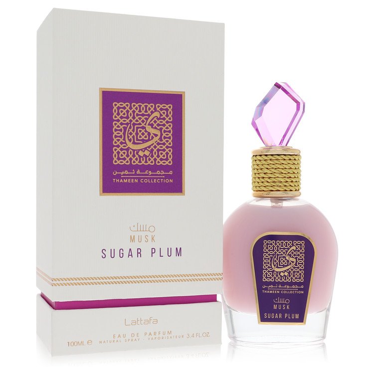 Lattafa Musk Sugar Plum Eau De Parfum Spray 3.4 oz / 100 ml for Women The Fragrance Avenue
