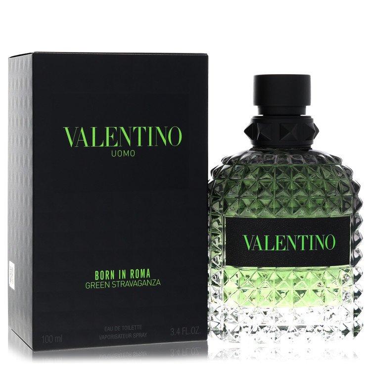 Valentino Uomo Born In Roma Green Stravaganza Eau De Toilette Spray 3.4 oz/100 ml The Fragrance Avenue