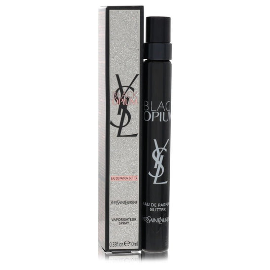 Yves Saint Laurent Black Opium Glitter Mini Eau de Parfum Spray 0.33 oz / 10 ml for Women The Fragrance Avenue