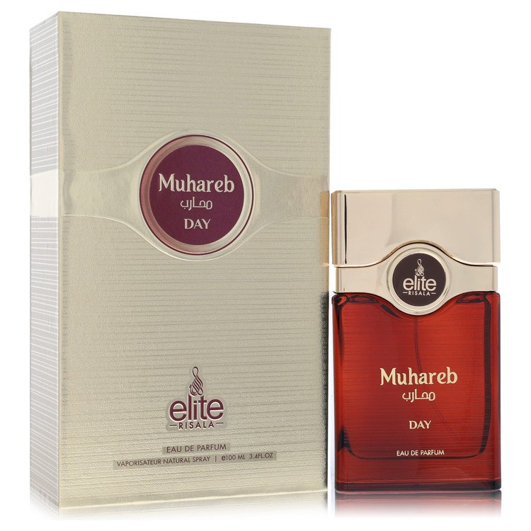 Risala Eau De Parfum Spray Elite Muhareb Day for Men, 3.4 oz / 100 ml The Fragrance Avenue