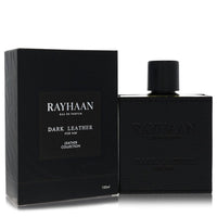 Rayhaan Dark Leather Eau De Parfum Spray 3.38 oz / 100 ml for Men The Fragrance Avenue