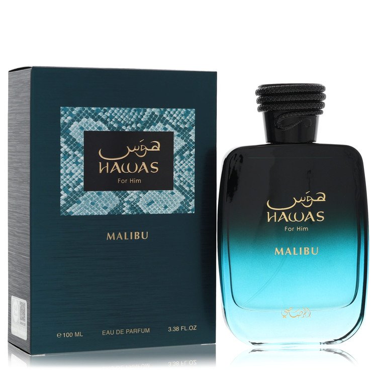 Rasasi Hawas Malibu Eau De Parfum Spray 3.38 oz (100 ml) for Men The Fragrance Avenue
