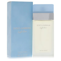 Light blue eau de toilette spray in glass bottle with floral design by Dolce & Gabbana for women 3.3 oz 100 ml by The Fragran