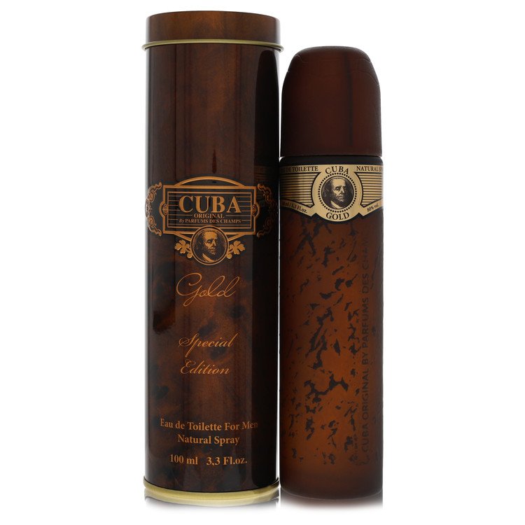 Cuba Gold Special Edition by Fragluxe Eau de Toilette Spray 3.4 oz / 100 ml for Men The Fragrance Avenue