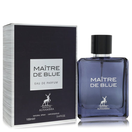Maison Alhambra Maitre De Blue Eau De Parfum Spray for Men 3.4 oz / 100 ml