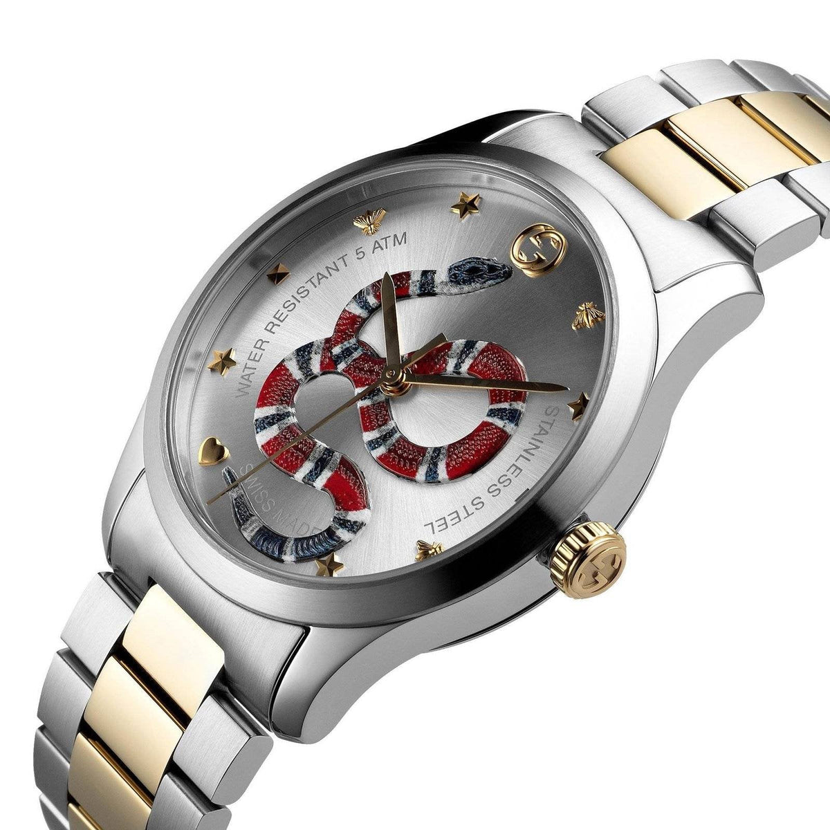 Gucci watch G-Timeless 38MM Mens Snake Motif mod. YA1264075 - SJR London Timepiece