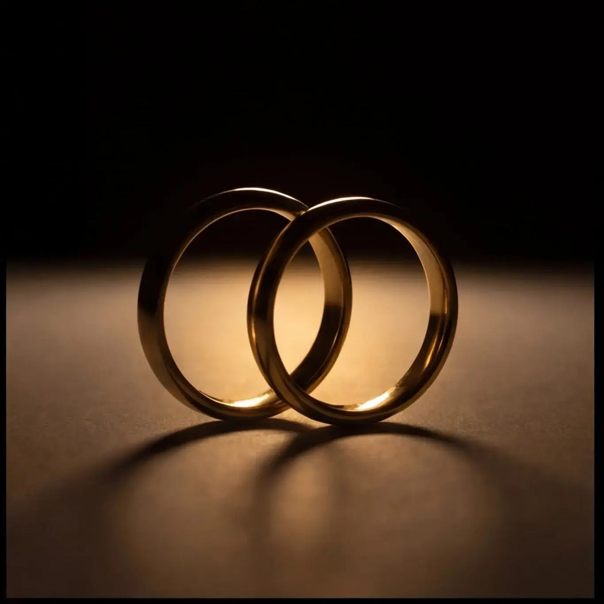 A 3mm gold wedding band featuring a classic lyra design in 9ct, 14ct, or 18ct gold by Majestic Jewellery.