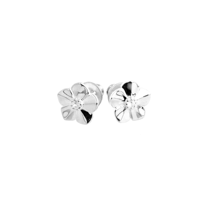 Forget-Me-Not Silver Stud Earrings