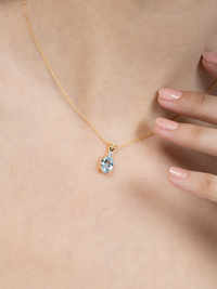 Complete Set - Blue Topaz Jewellery Set in 18k Gold Vermeil - SJR London Timepiece