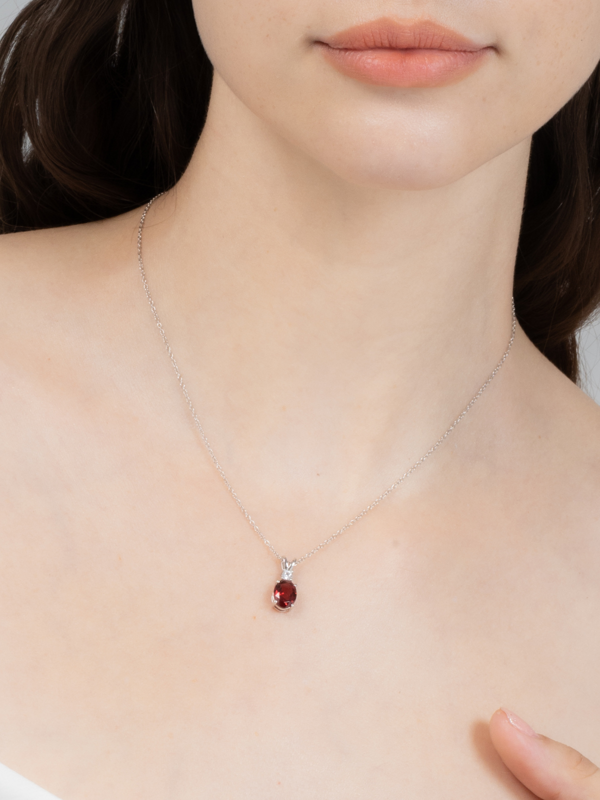 Complete Set - Garnet Jewellery Set in Sterling Silver - SJR London Timepiece