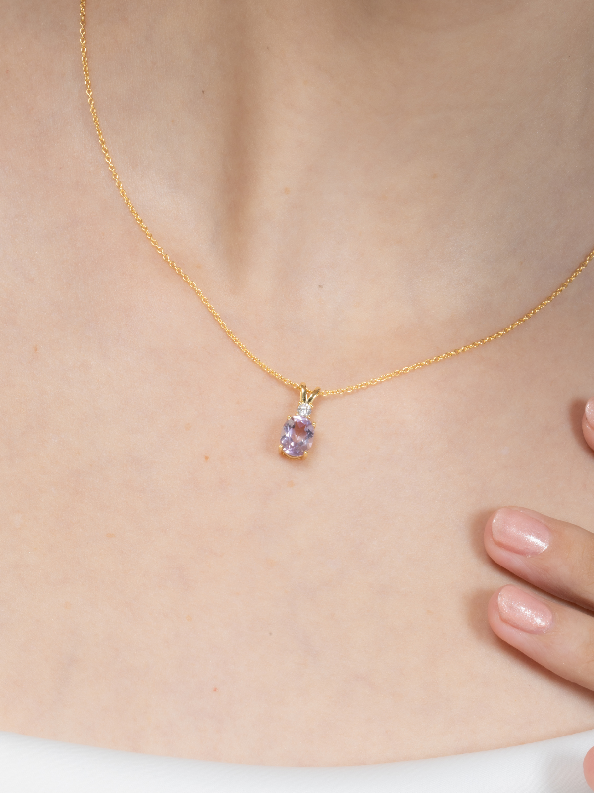 Mini Set 1 - Amethyst Jewellery Set in 18k Gold Vermeil - SJR London Timepiece