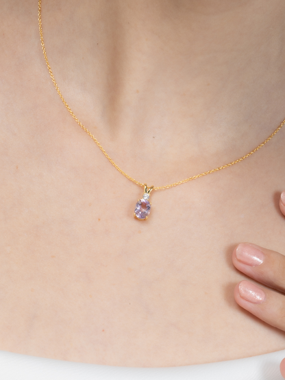 Complete Set - Amethyst Jewellery Set in 18k Gold Vermeil - SJR London Timepiece