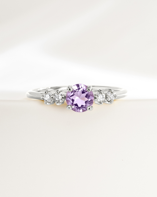 Lavender Amethyst Everyday Jewellery Gift Set in Sterling Silver - SJR London Timepiece