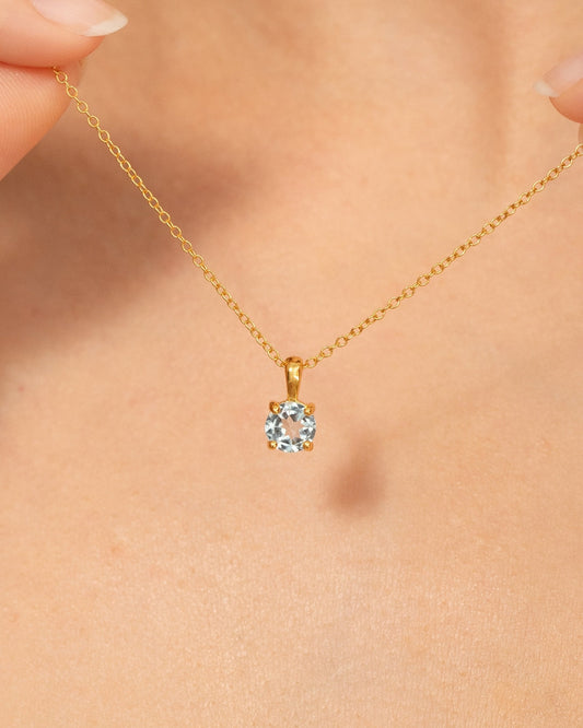Blue Topaz Everyday Jewellery Gift Set in 18k Gold Vermeil - SJR London Timepiece