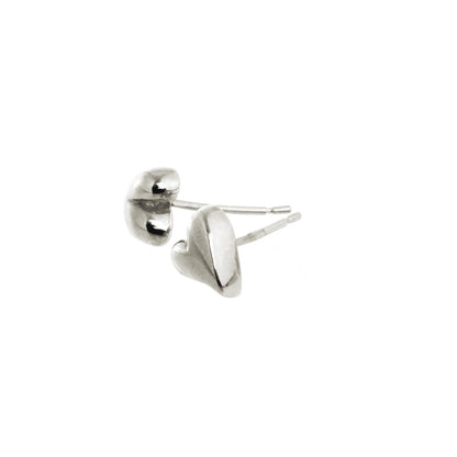 Simply Heart Silver Stud Earrings Scarlett Jewellery