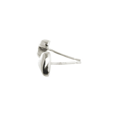 Simply Heart Silver Stud Earrings Scarlett Jewellery
