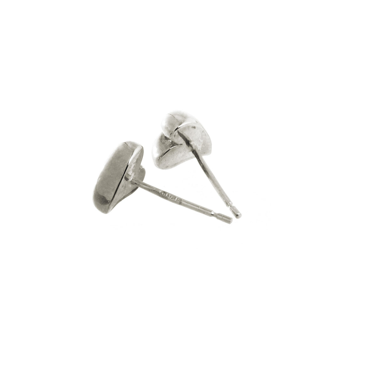 Simply Heart Silver Stud Earrings Scarlett Jewellery