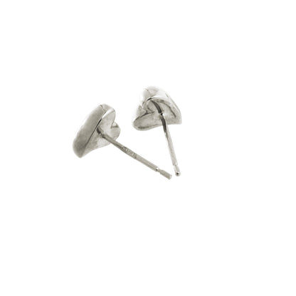 Simply Heart Silver Stud Earrings Scarlett Jewellery