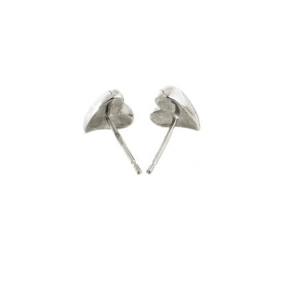 Simply Heart Silver Stud Earrings Scarlett Jewellery