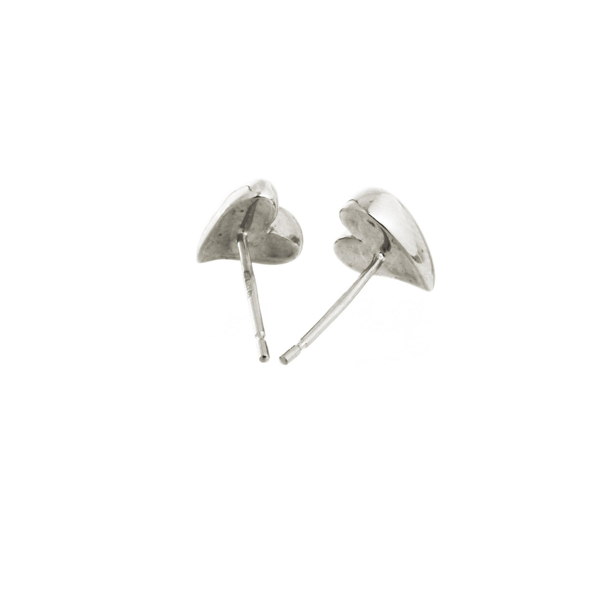Simply Heart Silver Stud Earrings Scarlett Jewellery