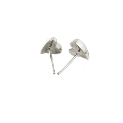 Simply Heart Silver Stud Earrings Scarlett Jewellery
