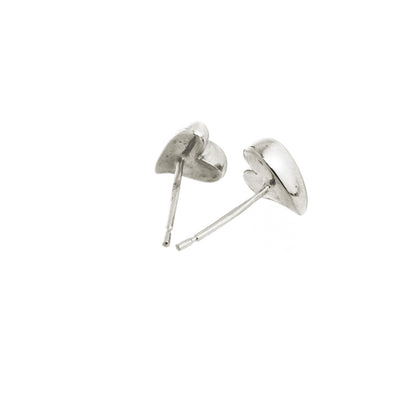 Simply Heart Silver Stud Earrings Scarlett Jewellery