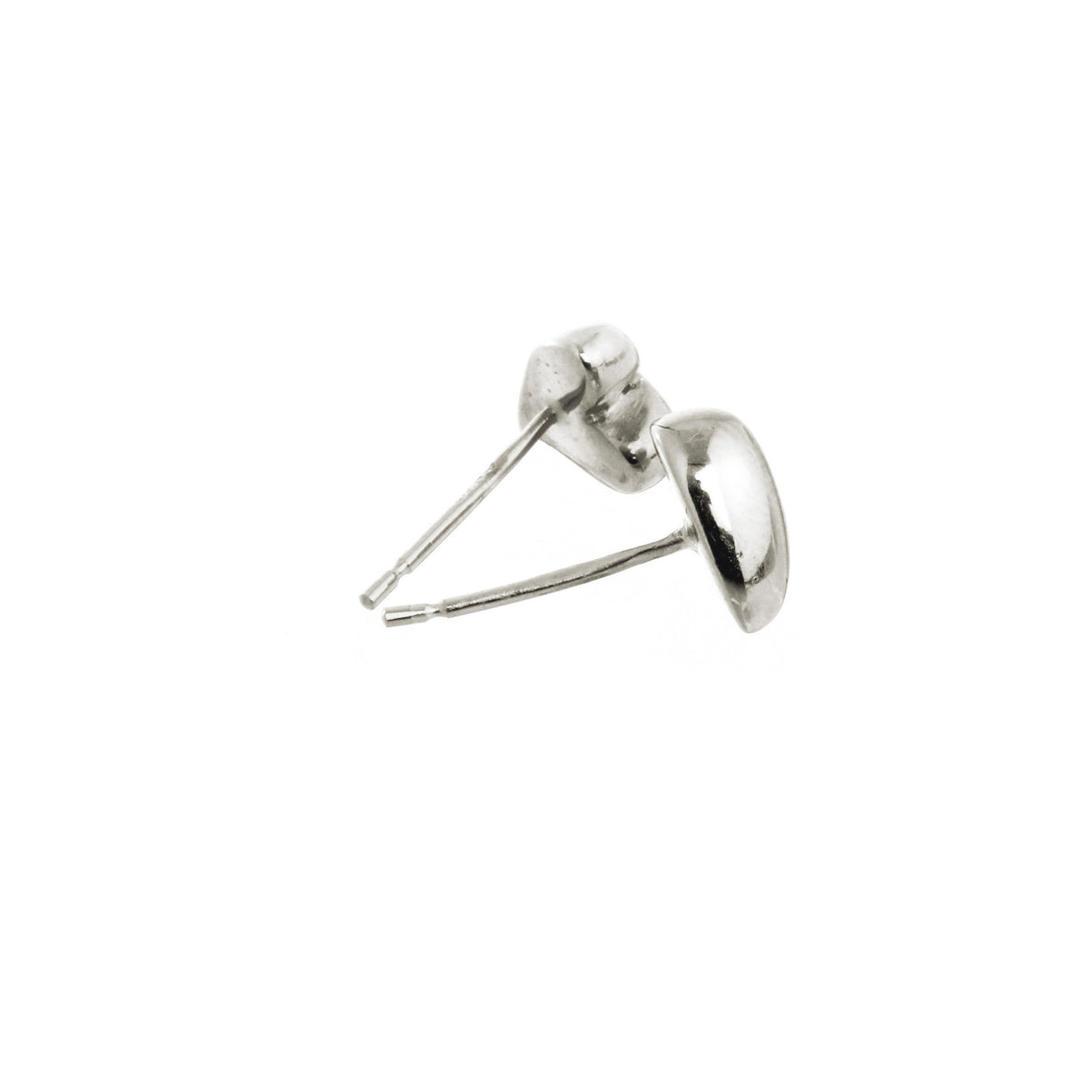 Simply Heart Silver Stud Earrings Scarlett Jewellery