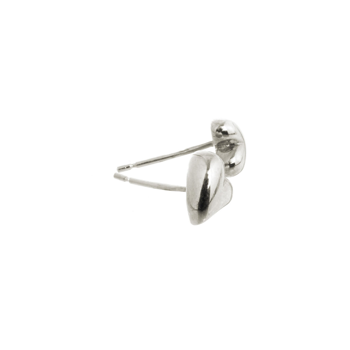 Simply Heart Silver Stud Earrings Scarlett Jewellery