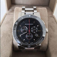 Burberry BU9380 The City Men's Silver & Black Dial Watch - SJR London Timepiece