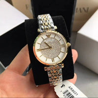Emporio Armani AR8031 Gianni T-Bar Women's Two-Tone Watch - SJR London Timepiece