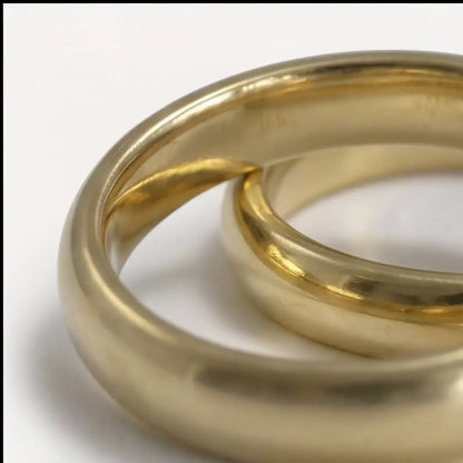 4mm Gold Wedding Band – Classic Orion – 9ct/14ct/18ct Gold Majestic Jewellery