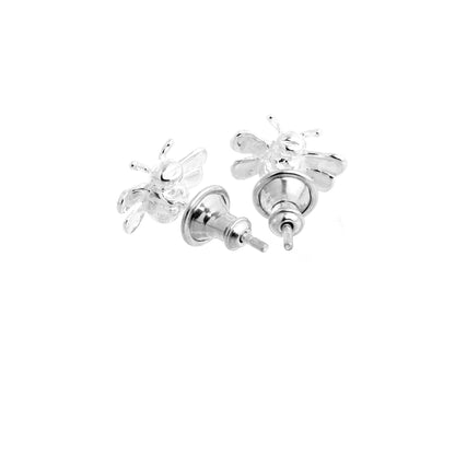 Bumble Bee Silver Stud Earrings Scarlett Jewellery