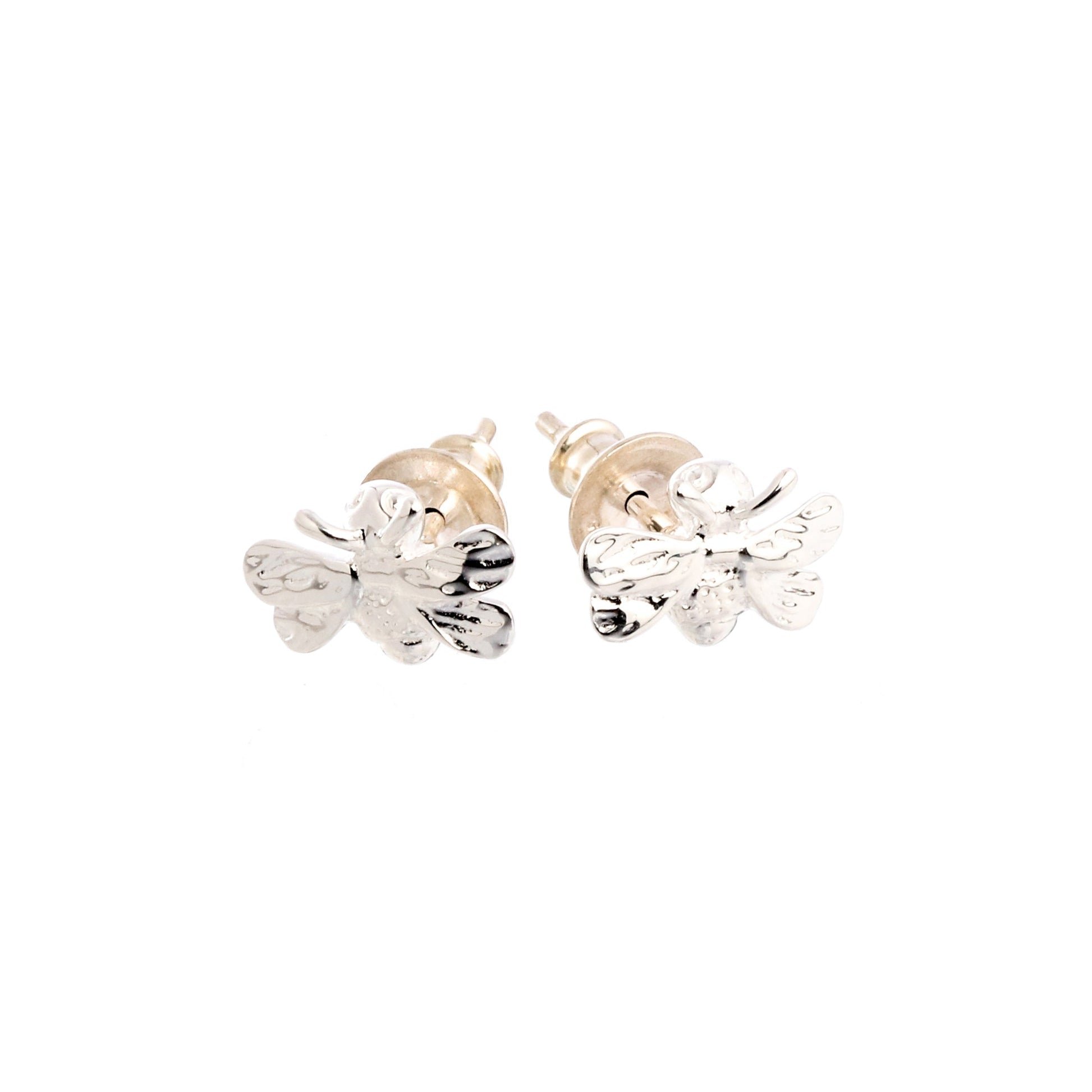 Bumble Bee Silver Stud Earrings Scarlett Jewellery