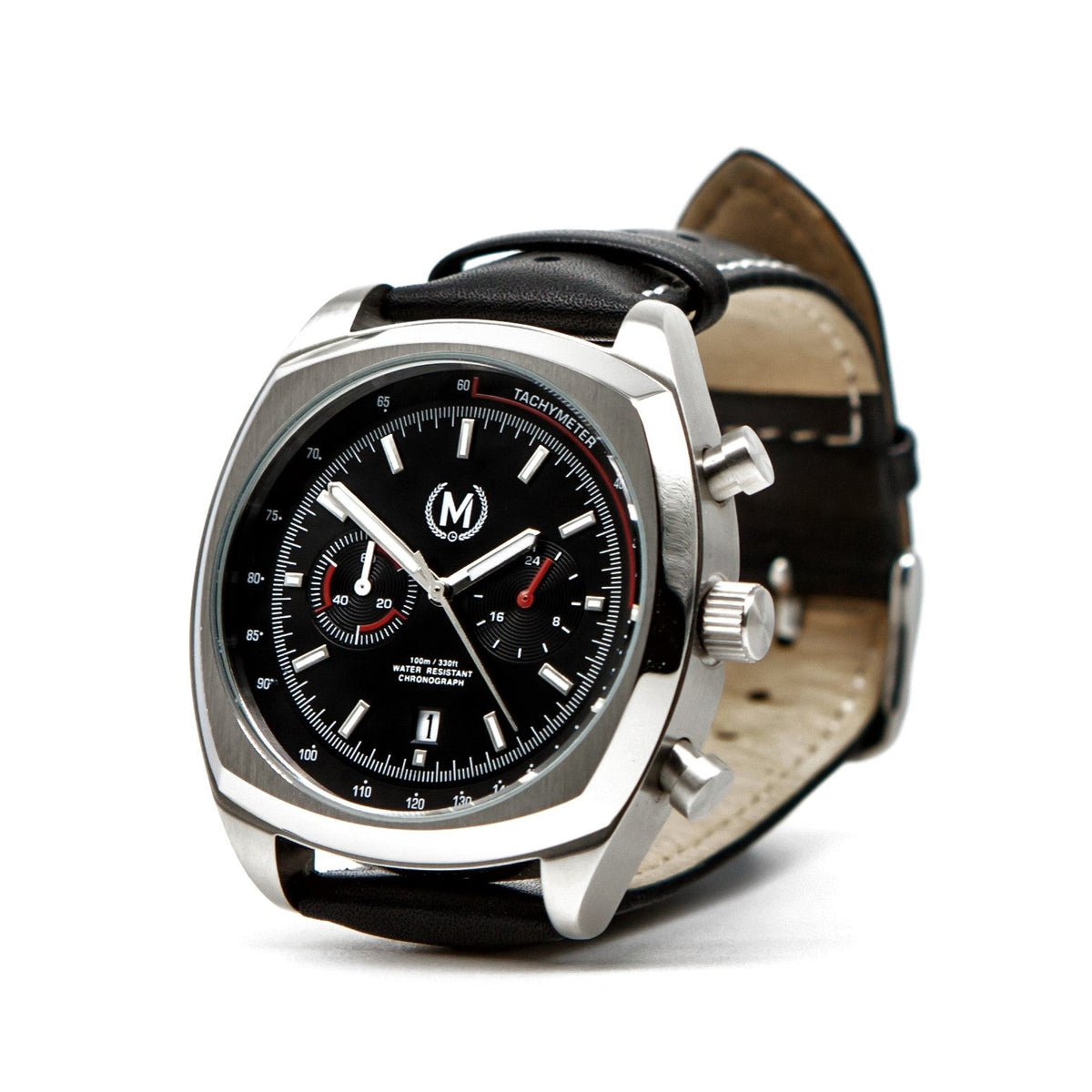 Classic Driver Chronograph, Black And Red Strap (PRE-ORDER NOW) - SJR London Timepiece