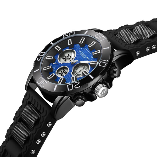 Hand Assembled Anthony James Speedster Blue - SJR London Timepiece