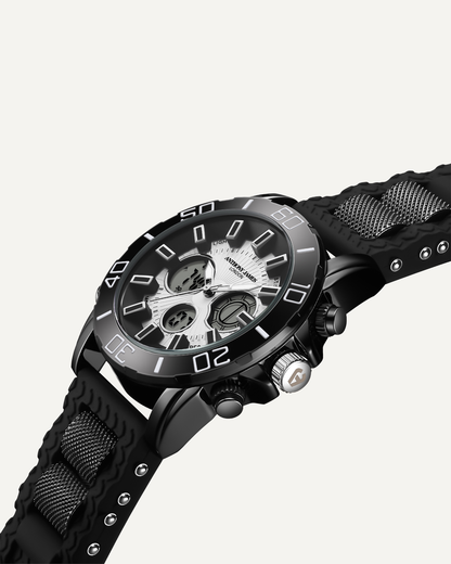 Hand Assembled Anthony James Speedster Black - SJR London Timepiece