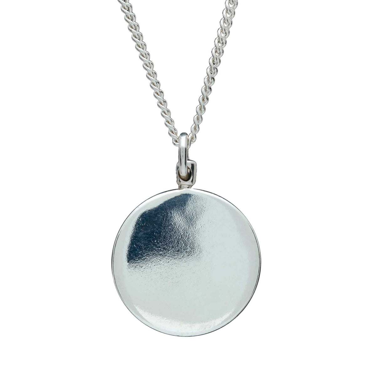 Silver chain necklace with Europe map globe pendant by Scarlett Jewellery