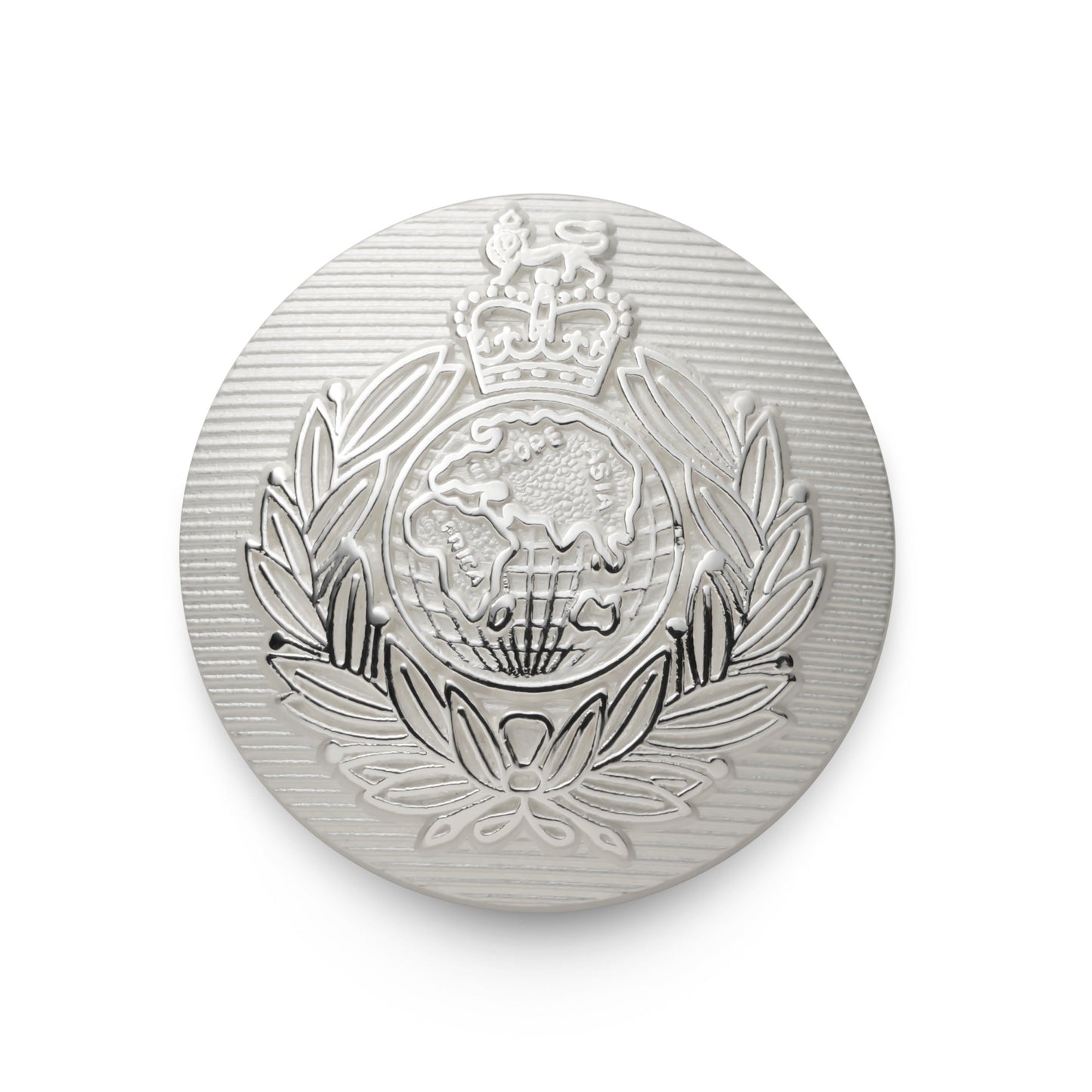 Royal Marines Blazer Button In Silver Benson & Clegg