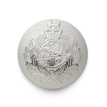 Royal Marines Blazer Button In Silver Benson & Clegg