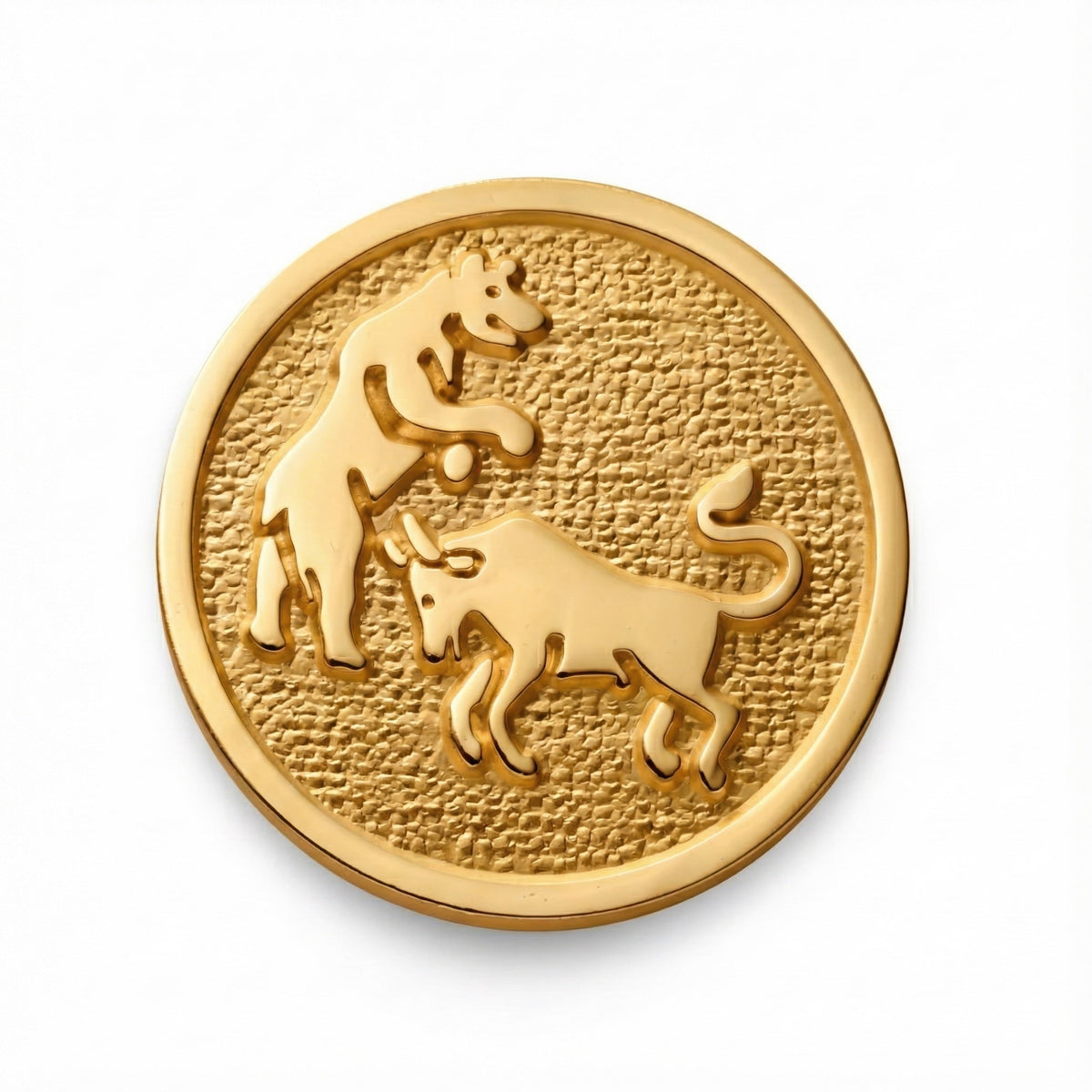 Bull And Bear Blazer Button Set In Gold Benson & Clegg