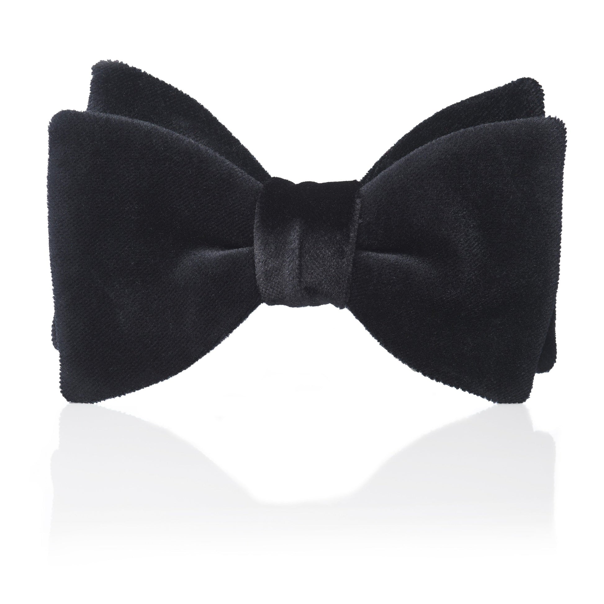 Black Velvet Pre-Tied Bow Tie Benson & Clegg
