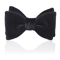 Black Velvet Pre-Tied Bow Tie Benson & Clegg
