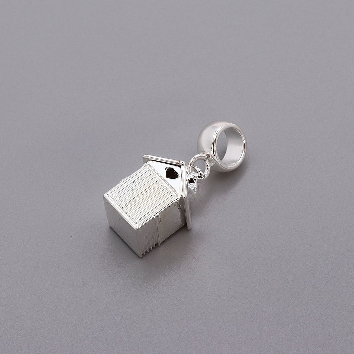Beach Hut Personalised Silver Charm Scarlett Jewellery