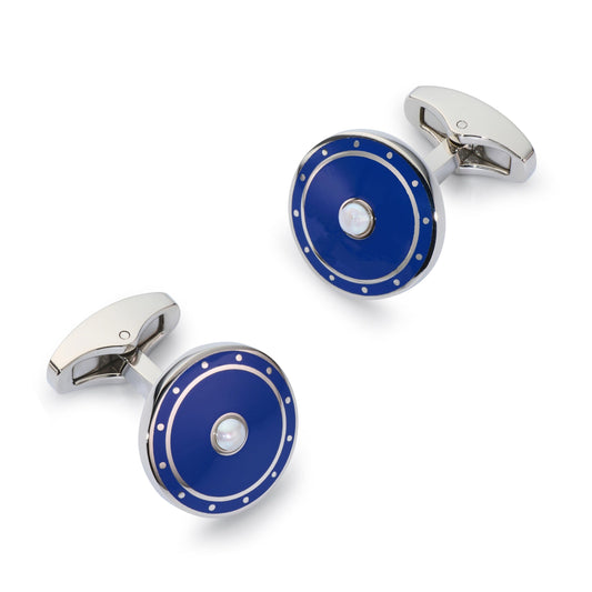 Halo Cufflinks In Imperial Blue Benson & Clegg