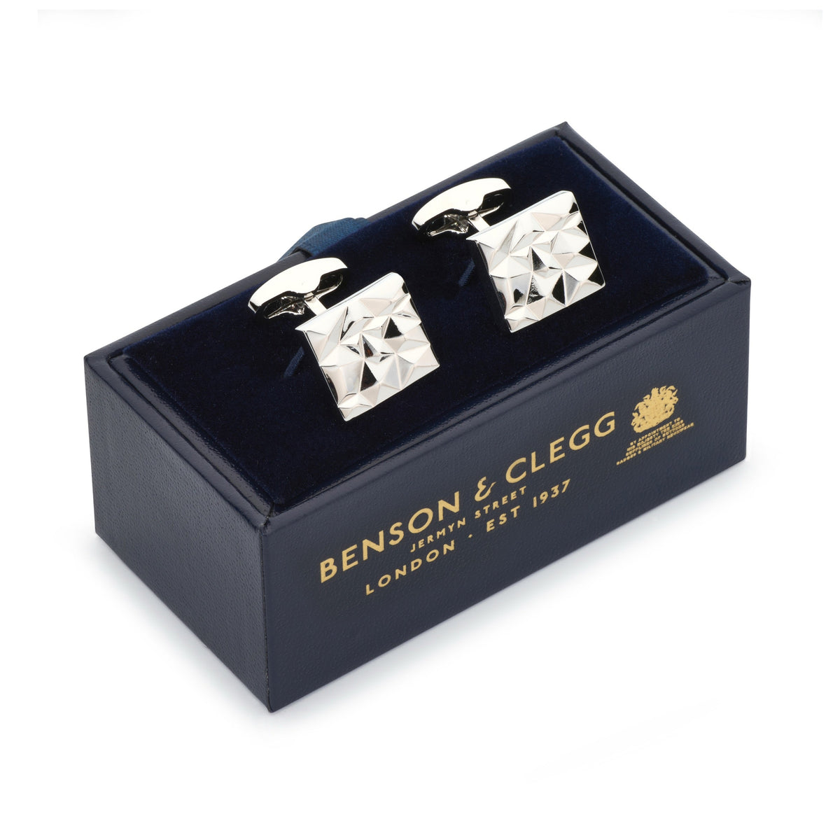 Modernist Cufflinks In Silver Benson & Clegg