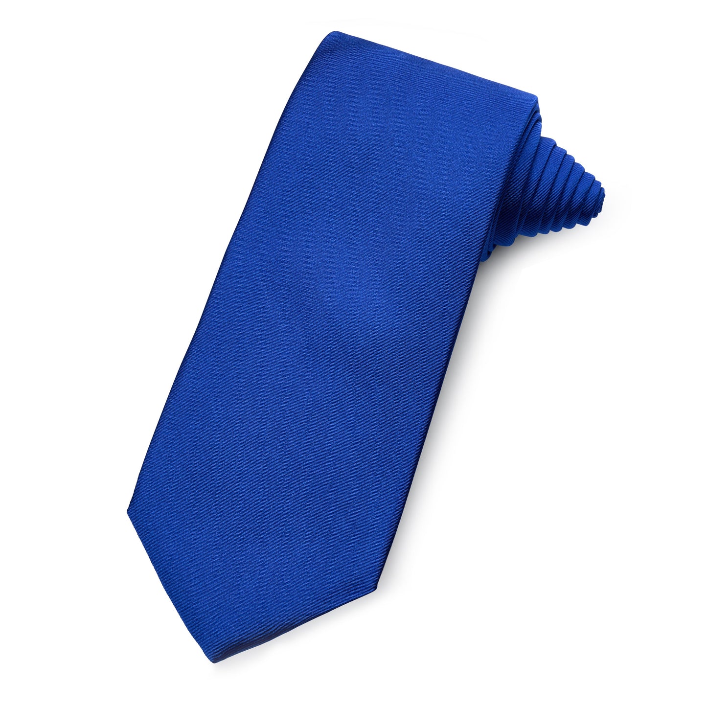 Plain Silk Reppe Tie In Royal Blue Benson & Clegg