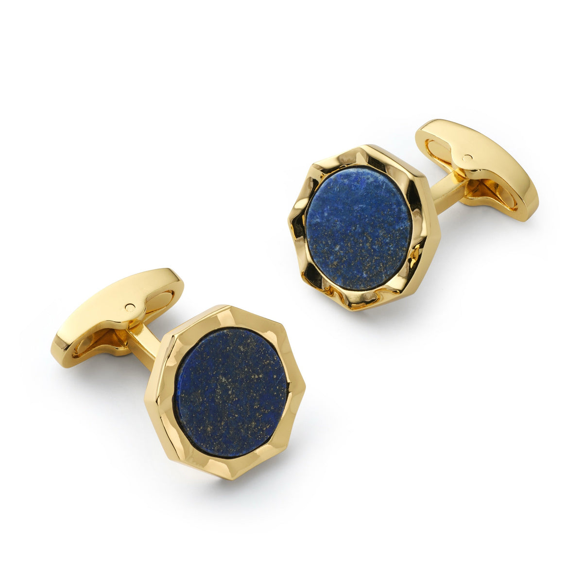 Signet Cufflinks In Lapis Lazuli Benson & Clegg