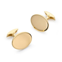 Sterling silver British hallmarked cufflinks with 22ct gold detailing by Benson & Clegg.