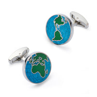World Map Cufflinks Benson & Clegg